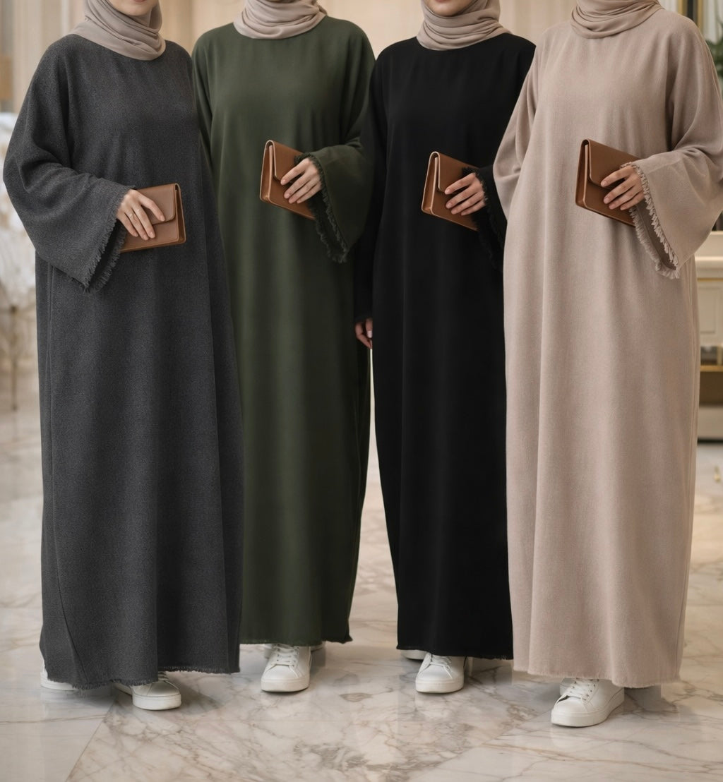 Sumaya Abaya- Linen Abayas With Pockets