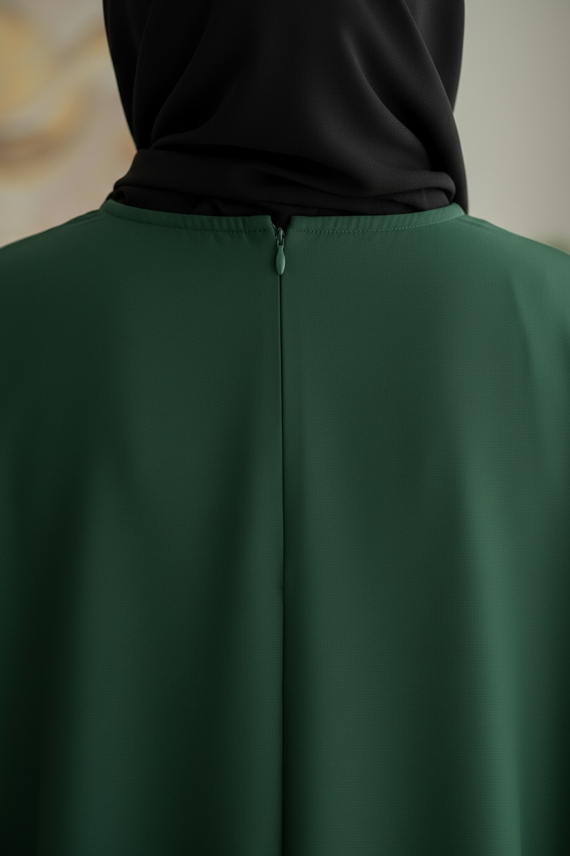 Aisha abaya- Everyday Classic Closed Abaya Nidha Fabric in Soft Comfortable Material for Everyday Wear