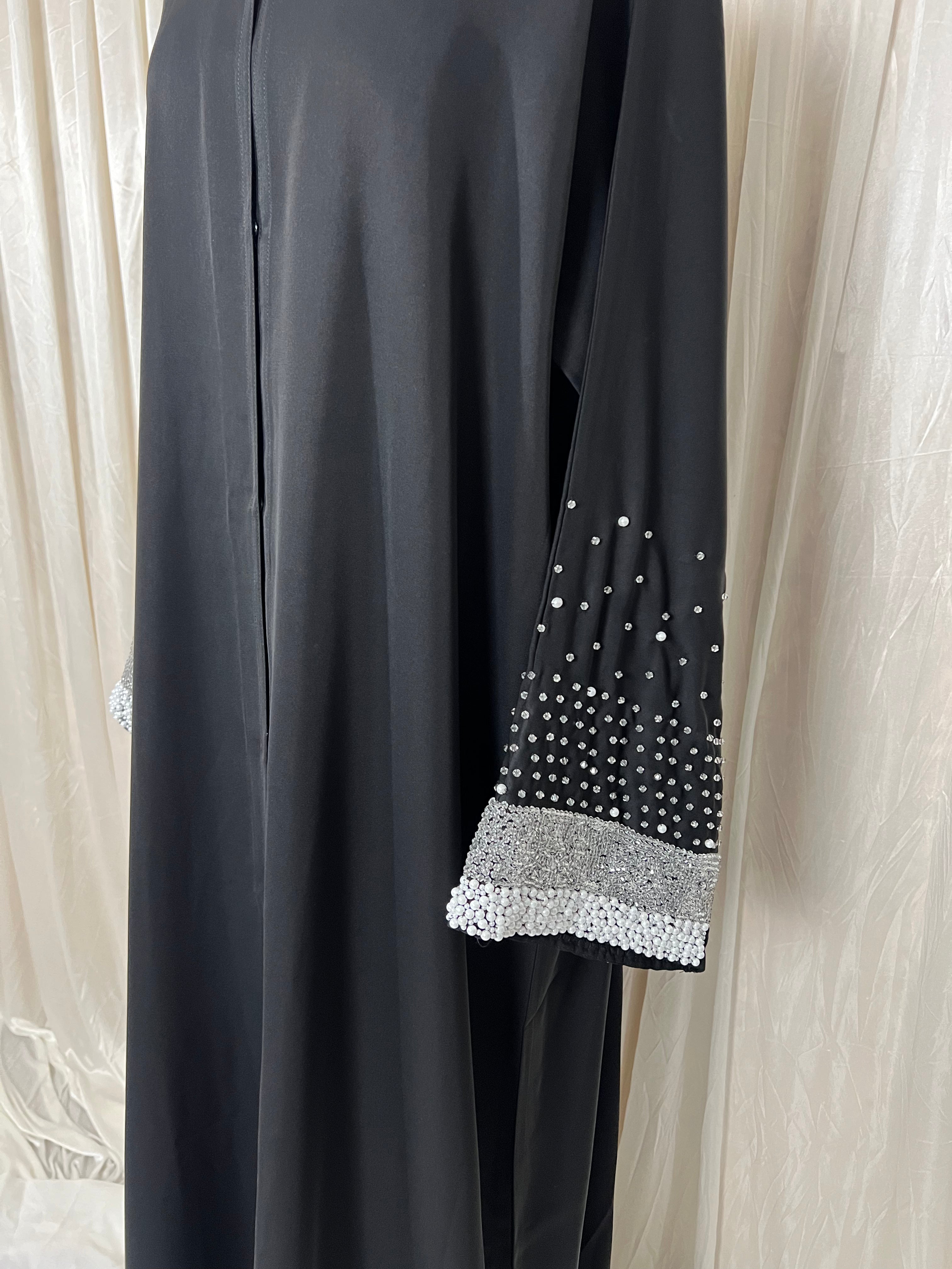 Ruby abaya- Luxury Hand beadwork abaya